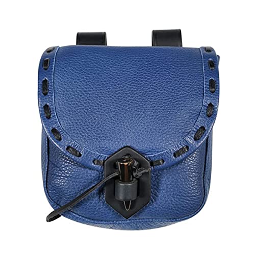 Damen Vintage Gürteltasche Mittelalter Pu Leder Schmuck Gürteltasche Wikinger Ritter Pirat Cosplay Hüfttasche Geldbörse Outdoor Sporttasche für Zubehör von CuLtP