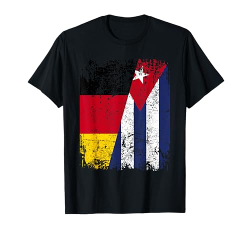KUBA DEUTSCHLAND Flagge | Damen Herren Kinder | Kuba T-Shirt von Cuba Family Shop