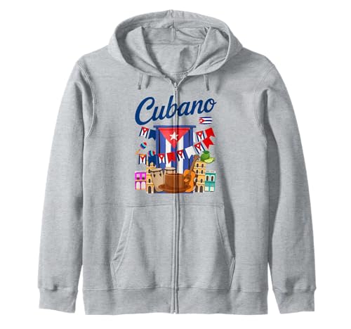 Cuban Flag Outfit Ideen für Kinder & hispanische Kuba Flagge Kapuzenjacke von Cuba Flag & Cuban Souvenir Costume Ideas For Men