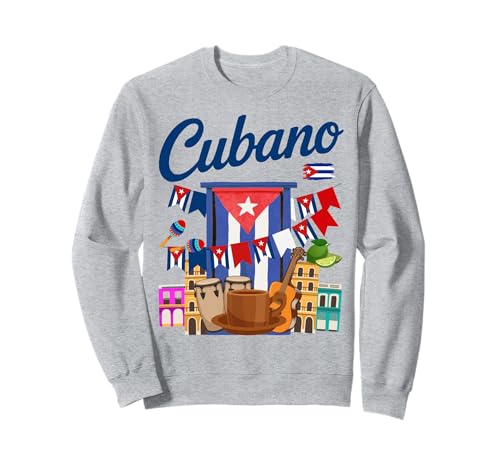 Cuban Flag Outfit Ideen für Kinder & hispanische Kuba Flagge Sweatshirt von Cuba Flag & Cuban Souvenir Costume Ideas For Men