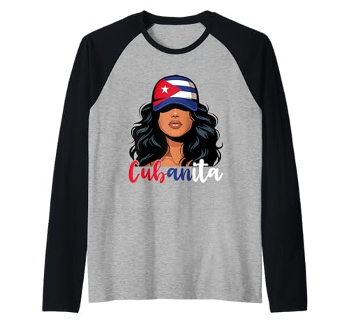 Kubanisches Mädchen Kuba Flagge Stolz Cubana Frauen Cubanita Raglan Kubanisches Mädchen Kuba Flagge Stolz Cubana Frauen Cubanita Raglan von Cuba for Girls and Women Cuban Outfit