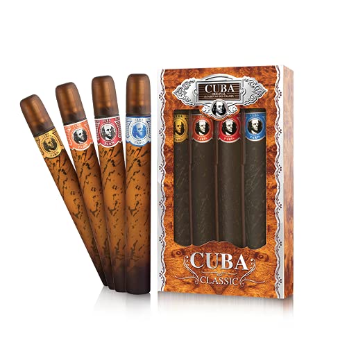 Cuba Set EDT Gelb 35 ml + EDT Blue 35 ml + EDT Red 35 ml + EDT Orange 35 ml (man) von Cuba