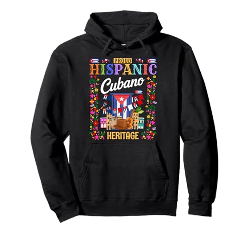 Cuba Flag Outfit Ideen für Herren & Herencia Hispana Cubano Pullover Hoodie Cuba Flag Outfit Ideen für Herren & Herencia Hispana Cubano Pullover Hoodie von Cuban Hispanic Heritage Month Outfit Idea For Boys