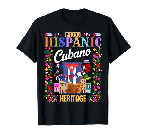 Cuba Flag Outfit Ideen für Herren & Herencia Hispana Cubano T-Shirt Cuba Flag Outfit Ideen für Herren & Herencia Hispana Cubano T-Shirt von Cuban Hispanic Heritage Month Outfit Idea For Boys