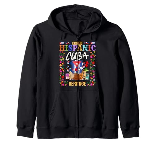 Cuba Flag Outfit Ideen für Frauen & Herencia Hispana Cubana Kapuzenjacke Cuba Flag Outfit Ideen für Frauen & Herencia Hispana Cubana Kapuzenjacke von Cuban Hispanic Heritage Month Outfit Idea For Kids