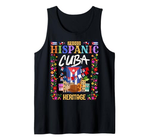 Cuba Flag Outfit Ideen für Frauen & Herencia Hispana Cubana Tank Top Cuba Flag Outfit Ideen für Frauen & Herencia Hispana Cubana Tank Top von Cuban Hispanic Heritage Month Outfit Idea For Kids