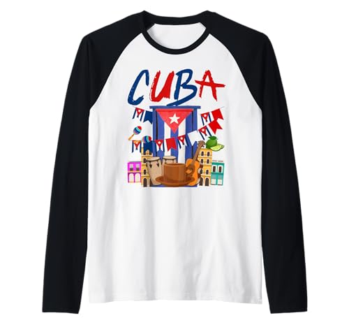 Cuban Flag Outfit Ideen für Frauen & Cubana Latino Heritage Raglan von Cuban Hispanic heritage Costume Ideas For Kids