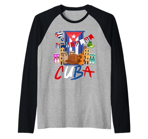 Cuban Flag Outfit Ideen für Frauen & Cubana Latino Heritage Raglan von Cuban Hispanic heritage Costume Ideas For Kids