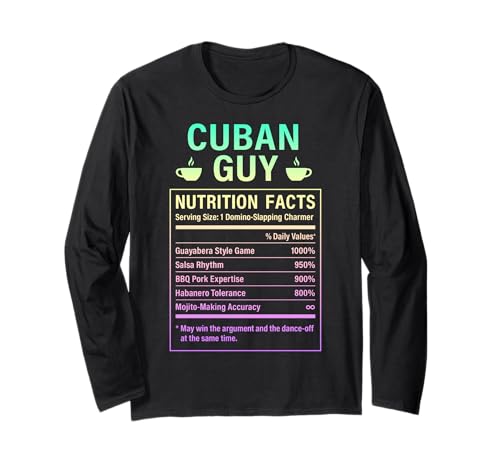 Lustiger kubanischer Kerl stolze Männer mit kubanischen Wurzeln Langarmshirt Lustiger kubanischer Kerl stolze Männer mit kubanischen Wurzeln Langarmshirt von Cuban Humor Gifts for Cuban Men