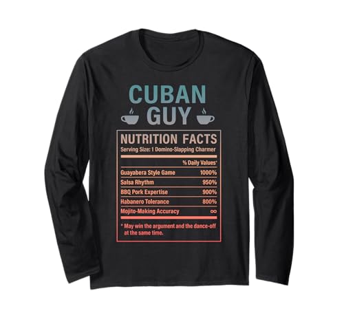 Lustiger kubanischer Kerl stolze Männer mit kubanischen Wurzeln Langarmshirt Lustiger kubanischer Kerl stolze Männer mit kubanischen Wurzeln Langarmshirt von Cuban Humor Gifts for Cuban Men