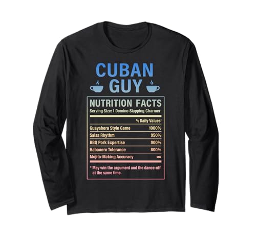 Lustiger kubanischer Kerl stolze Männer mit kubanischen Wurzeln Langarmshirt Lustiger kubanischer Kerl stolze Männer mit kubanischen Wurzeln Langarmshirt von Cuban Humor Gifts for Cuban Men