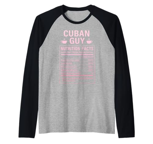 Lustiger kubanischer Kerl stolze Männer mit kubanischen Wurzeln Raglan von Cuban Humor Gifts for Cuban Men