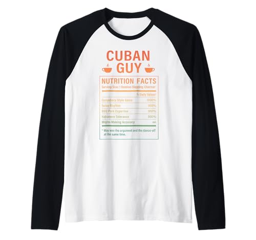 Lustiger kubanischer Kerl stolze Männer mit kubanischen Wurzeln Raglan von Cuban Humor Gifts for Cuban Men