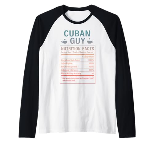 Lustiger kubanischer Kerl stolze Männer mit kubanischen Wurzeln Raglan von Cuban Humor Gifts for Cuban Men