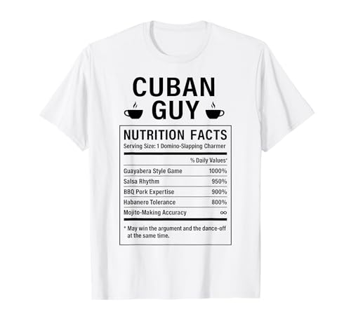 Lustiger kubanischer Kerl stolze Männer mit kubanischen Wurzeln T-Shirt von Cuban Humor Gifts for Cuban Men