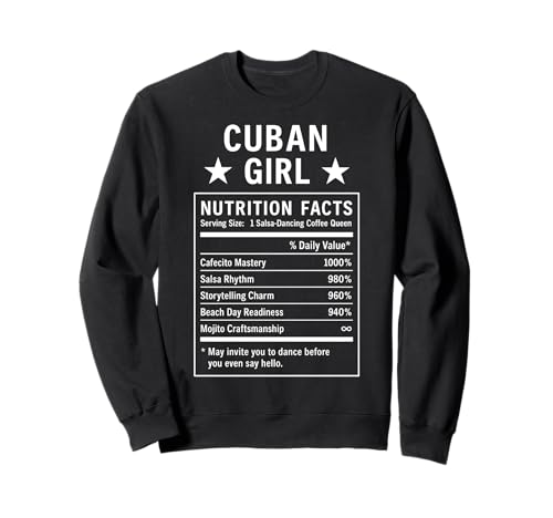 Lustiges kubanisches Mädchen, stolze Frauen mit Kubawurzeln Sweatshirt von Cuban Humor Gifts for Women of Cuba