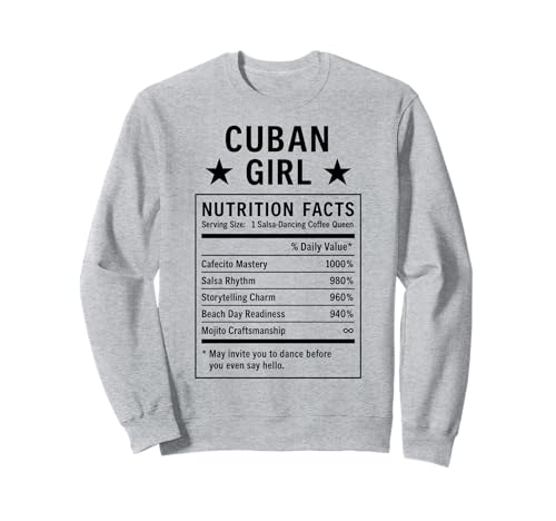 Lustiges kubanisches Mädchen, stolze Frauen mit Kubawurzeln Sweatshirt von Cuban Humor Gifts for Women of Cuba