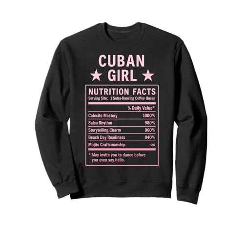 Lustiges kubanisches Mädchen, stolze Frauen mit Kubawurzeln Sweatshirt von Cuban Humor Gifts for Women of Cuba