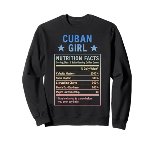 Lustiges kubanisches Mädchen, stolze Frauen mit Kubawurzeln Sweatshirt von Cuban Humor Gifts for Women of Cuba