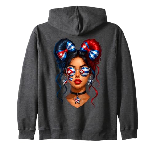 Cubanita, Monat des hispanischen Erbes, kubanische Frauen, Flagge Kubas, Mädchen Kapuzenjacke Cubanita, Monat des hispanischen Erbes, kubanische Frauen, Flagge Kubas, Mädchen Kapuzenjacke von Cubanita Cuban Women Hispanic Heritage Cuba Outfit