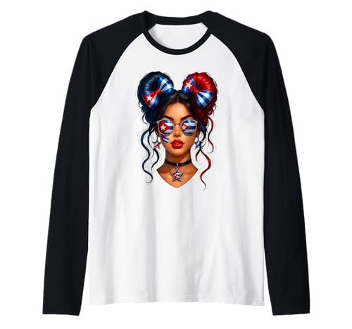 Cubanita, Monat des hispanischen Erbes, kubanische Frauen, Flagge Kubas, Mädchen Raglan Cubanita, Monat des hispanischen Erbes, kubanische Frauen, Flagge Kubas, Mädchen Raglan von Cubanita Cuban Women Hispanic Heritage Cuba Outfit