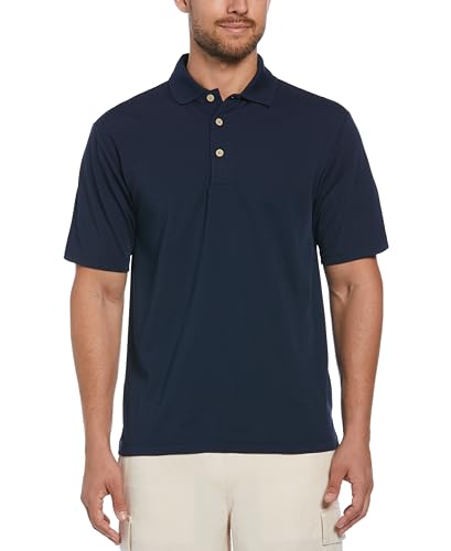 Cubavera Herren Essential Textured Performance Polo Polohemd, Dress Blues, Medium von Cubavera