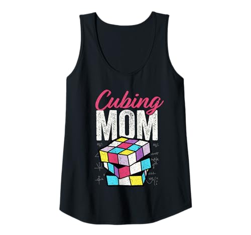 Damen Puzzlewürfel Mama Speed Cubing Tank Top von Cube's Magic