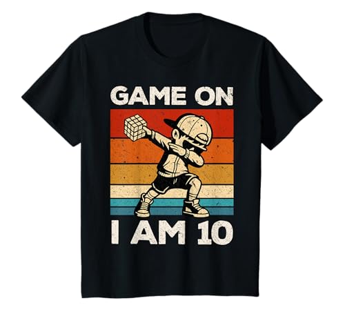 Kinder Puzzlewürfel Speed Cubing zum 10. Geburtstag T-Shirt von Cube's Magic