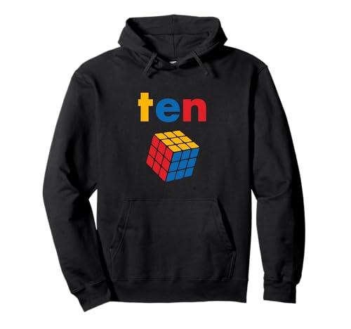Puzzle Cube Speed Cubing 10. Geburtstag Kinder Jungen Pullover Hoodie von Cube's Magic