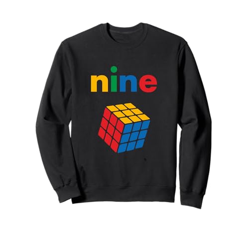 Puzzle Cube Speed Cubing 9 Geburtstag Kinder Jungen Sweatshirt von Cube's Magic