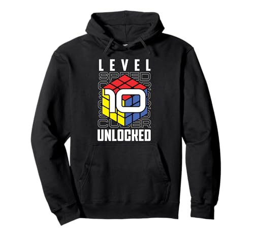 Puzzle Cube Speed Cubing Birthday Boy Level 10 freigeschaltet Pullover Hoodie von Cube's Magic