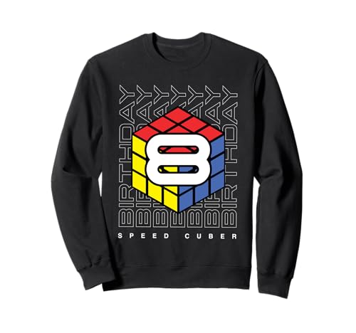 Puzzle Cube Speed Cubing Geburtstagskind 8 Kinder Sweatshirt von Cube's Magic