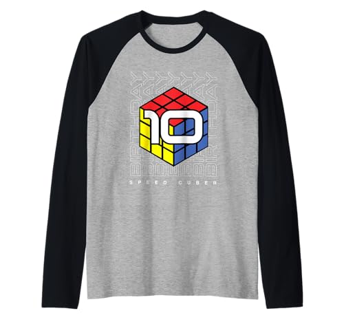 Puzzle Cube Speed Cubing Geburtstagskind für 10 Kinder Raglan von Cube's Magic