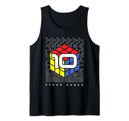 Puzzle Cube Speed Cubing Geburtstagskind für 10 Kinder Tank Top von Cube's Magic