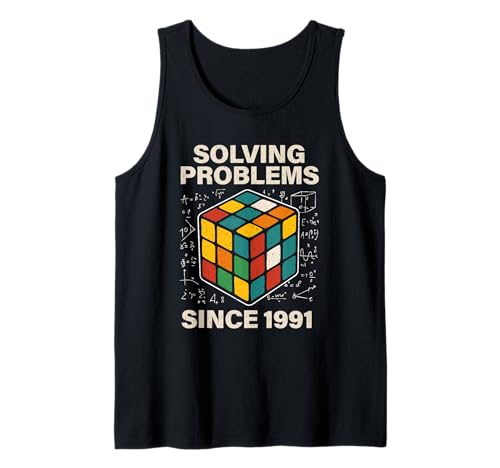 Puzzle Cube Speed Cubing Herren Tank Top von Cube's Magic