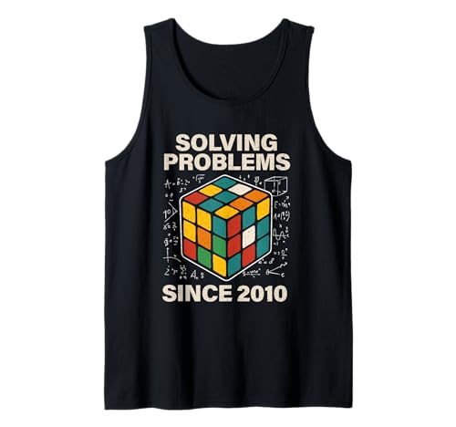 Puzzle Cube Speed Cubing Herren Tank Top von Cube's Magic