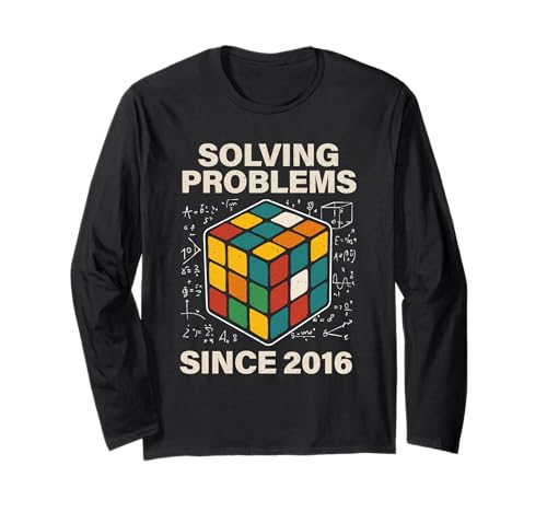 Puzzle Cube Speed Cubing Jungen Kinder Langarmshirt von Cube's Magic
