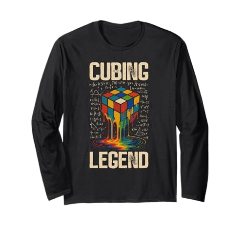 Puzzle Cube Speed Cubing Kinder Jungen Langarmshirt von Cube's Magic
