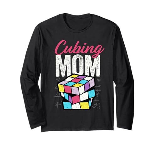 Puzzlewürfel Mama Speed Cubing Langarmshirt von Cube's Magic
