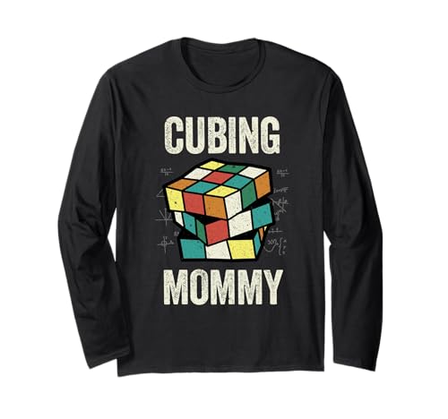 Puzzlewürfel Mama Speed Cubing Langarmshirt von Cube's Magic