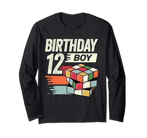 Speed Cube Puzzle Cubing Geburtstag Junge Kinder Langarmshirt von Cube's Magic