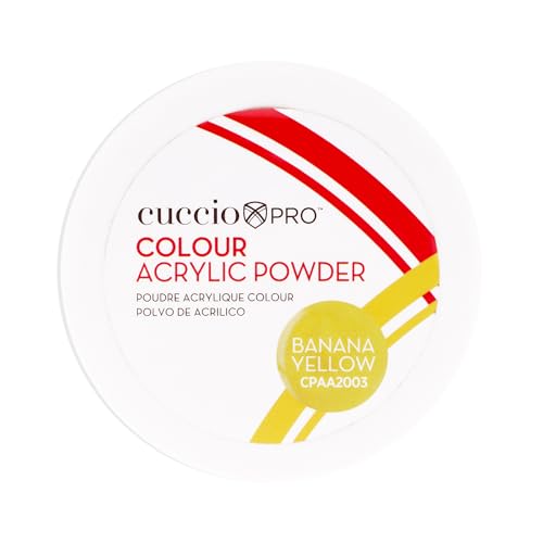 Cuccio Pro - Color Acrylic Powder - Banana Yellow - for Women - Acrylic Powder - 1.6 oz von Cuccio