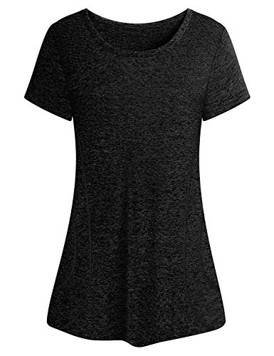 Cucuchy Damen Yoga Tops Flowy Fitness Workout Shirts Kurzarm Activewear - - XX-Large von Cucuchy Style