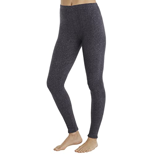 Cuddl Duds ClimateRight Damen Stretch Fleece Warme Unterwäsche Leggings - Grau - X-Groß von Cuddl Duds