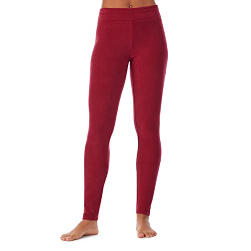 Cuddl Duds Damen Fleecewear Stretch Thermo Leggings, Rhabarber, M von Cuddl Duds