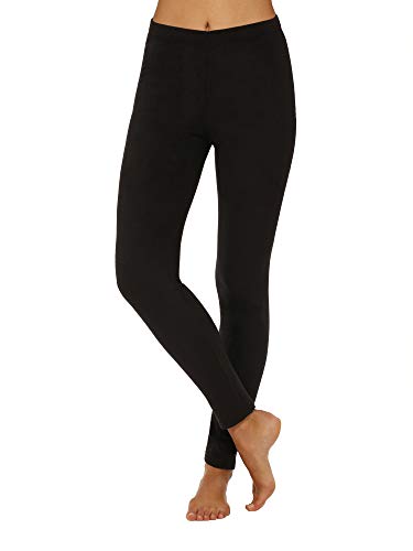 Cuddl Duds Damen Fleecewear Stretch Thermo Leggings, Schwarz , L von Cuddl Duds