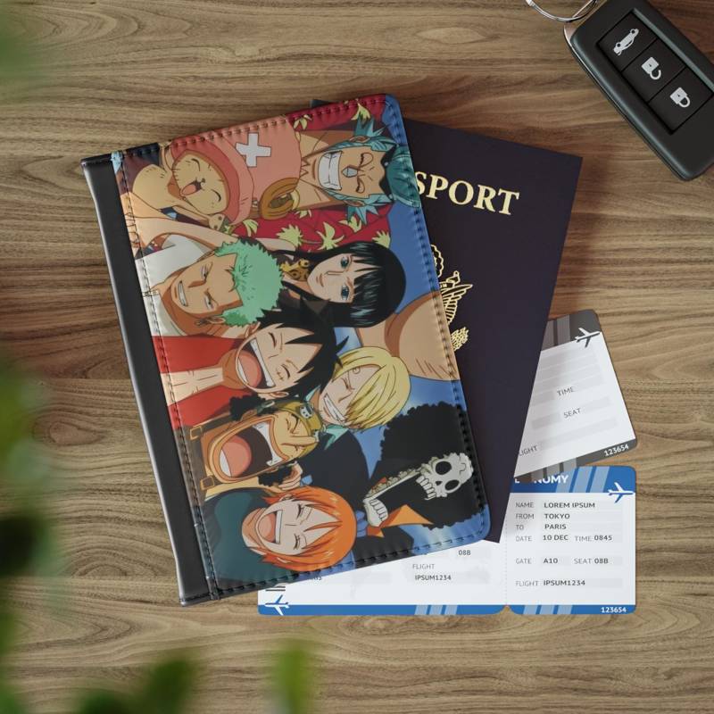 One Piece Anime-Inspired Passport Cover, Travel Wallet, Gift For Travelers, Adventure Essentials, Cosplay Accessory, Unique von CuddleClubStudio