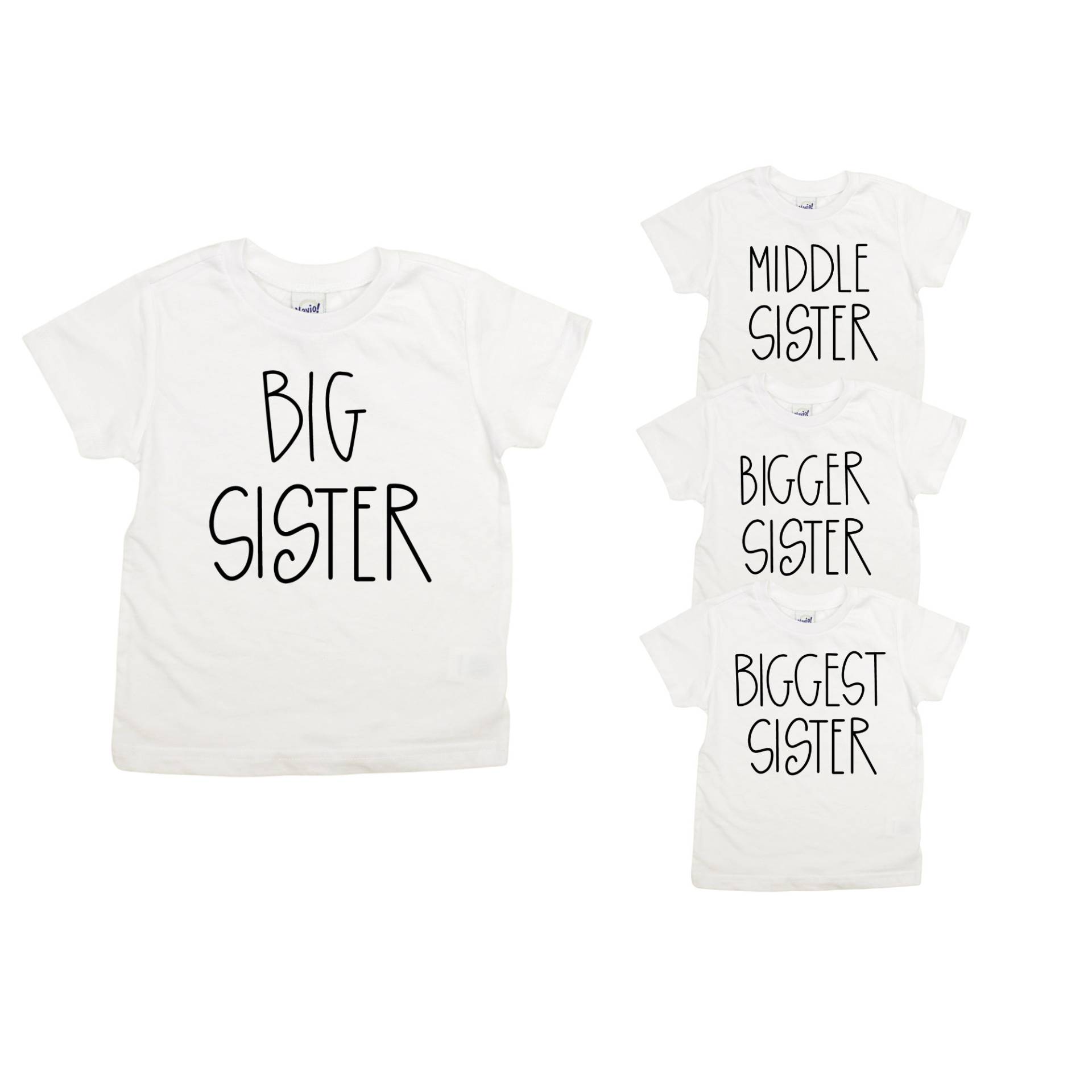 Großer Schwester Body, Caps Im Landhaus Stil, Schwarze Schrift von CuddleSleepDream