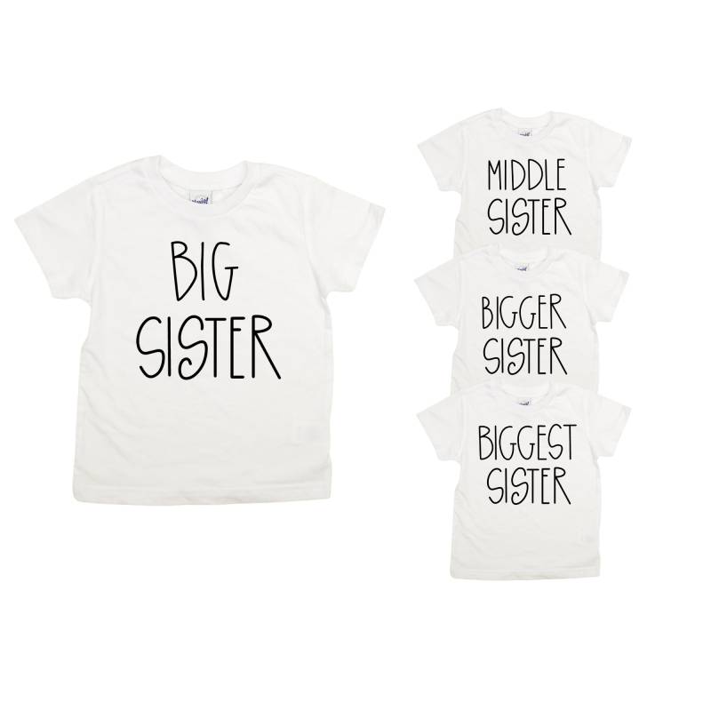 Großer Schwester Body, Caps Im Landhaus Stil, Schwarze Schrift von CuddleSleepDream