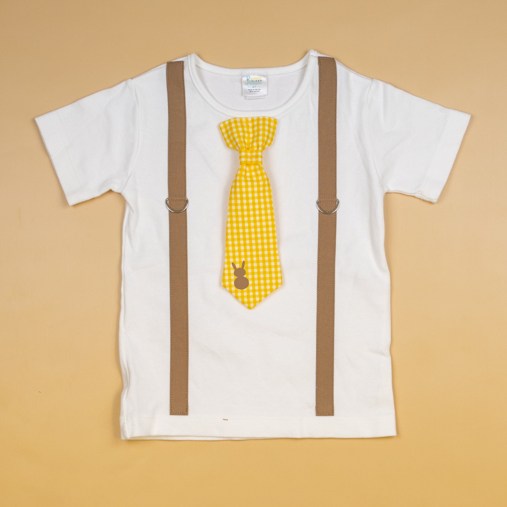 Kleinkind Junge Ostern. Krawatte & Hosenträger Mit Hase. Baby Jungen Oster Outfit. Neugeborenen Kleidung. Gingham Häschen Frühling Jungen von CuddleSleepDream